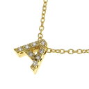 【中古】ポンテヴェキオ イニシャルダイヤネックレス/A 【無料ギフトラッピング】【Aランク】