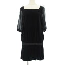 【中古】FOXEYニューヨーク ベロアノアール/ワンピース 【Aランク】