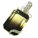 K18YWGパーティーカラードクォーツダイヤトップ 【無料ギフトラッピング】【Aランク】【中古】