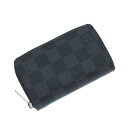 【エントリーでポイント9倍!4/4(土)9:59まで】ルイヴィトン ダミエ グラフィット・ジッピーコインパース N63076【Bランク】【中古】