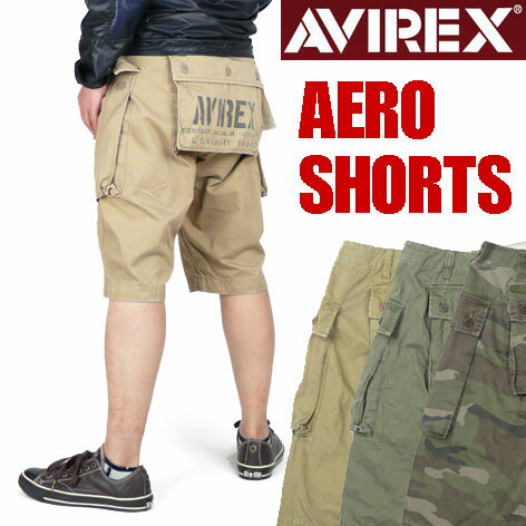 AVIREX (アビレックス） AERO SHORTS/エアロ カーゴショートパンツ6116010