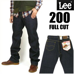 Lee リー メンズ <strong>ジーンズ</strong> 200 FULL CUT フルカット ワンウォッシュ Lee RIDERS AMERICAN STANDARD 日本製 02000-100