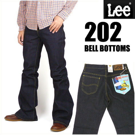 Lee リー 202 BELL BOTTOMS ベルボトム ワンウォッシュ Lee RIDERS AMERICAN STANDARD <strong>メンズ</strong> フレアージーンズ 日本製 04202-100