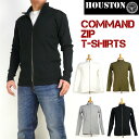 HOUSTON ヒューストン メンズ Tシャツ 長袖 コマン...