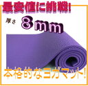 【最安値挑戦!】【レビュー書き込みでさらに専用メッシュケースをプレゼント!】厚さ8mm ヨガマットクッション性抜群!! (厚さ8mm yogamat)