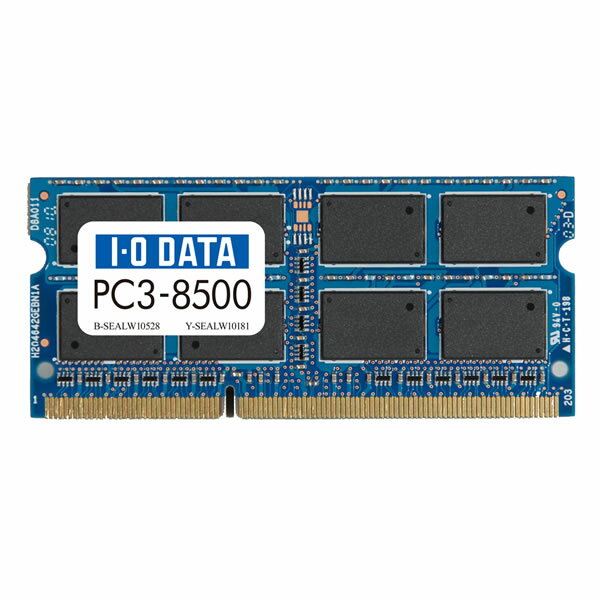 SDY1066-2G アイ・オー・データ/IO DATA PC3-8500(DDR3-1066)S.O.DIMM 2GB