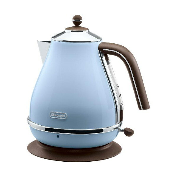 【数量限定】 KBOV1200J-AZ DeLonghi デロンギ アイコナ・ヴィンテージ 電気ケトル アズーロブルー おしゃれ ステンレス コーヒー ドリップ 保温 やかん コーヒーケトル キッチン用品 湯沸かしポット 湯沸かしケトル キッチン家電 父の日 ギフト【あす楽】