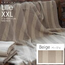 kontex コンテックス Lille リール XXL タオルケット BE ベージュ 160x210cm オーガニックコットン95% リネン5% 日本製 今治 48961-009 【あす楽/土日祝対象外】