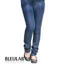 デニムパンツ デニンス ジーンズ 2way リバーシブルジーンズ ブルーラボ BLEULAB(クラッシュブルー/インディゴ)