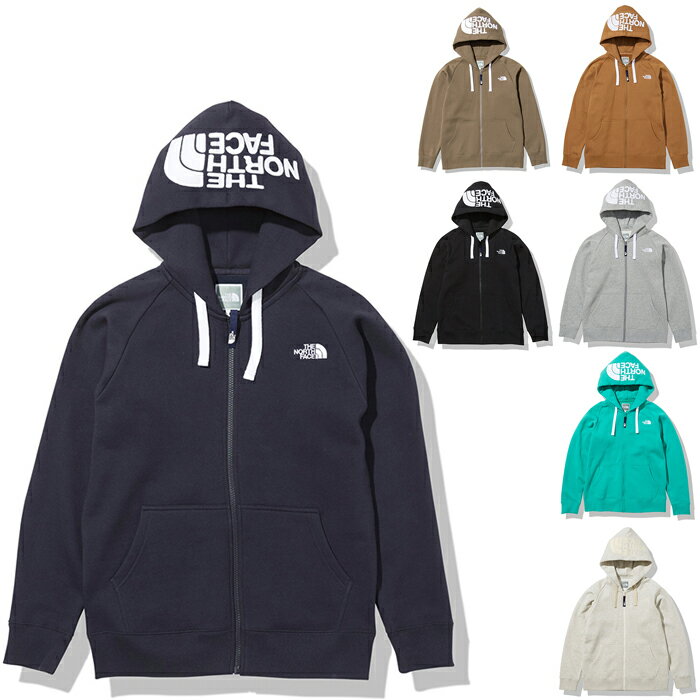 ノースフェイス THE NORTH FACE リアビューフルジップフーディ Rearview Full Zip Hoodie スウェットパーカー NTW62130 レディース 国内正規品 ネイビー ブラウン グレー ターコイズグリーン ホワイト ダークベージュ ブラック オーガニックコットン リサイクルポリエステル