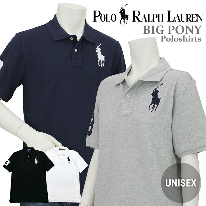 ポロラルフローレン POLO RALPH LAUREN <strong>ポロシャツ</strong> 半袖 ボーイズライン BOY'S ビッグポニー 鹿の子 メンズ レディース ユニセックス キッズ 323670257 ロゴ 刺繍 シンプル <strong>ワンポイント</strong> クラシックフィット 定番 グレー ホワイト ネイビー ブラック トップス