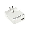USB-ACアダプタ ホワイト iPhone・iPad mini対応 出力1A USB1個口付 USB充電器 ［ACA-IP22W］ 【サンワサプライ】