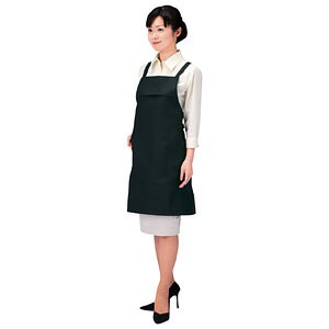 【全品送料無料！⇒3月23日（火）AM10:00まで】［在庫あり］エコ・OAエプロン（ブラック）【あす楽対応_関東】【あす楽対応_東海】【あす楽対応_近畿】