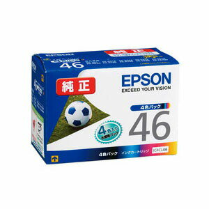 純正インク エプソン IC4CL46 （4色パック） インクカートリッジ サッカーボール 【EPSON】