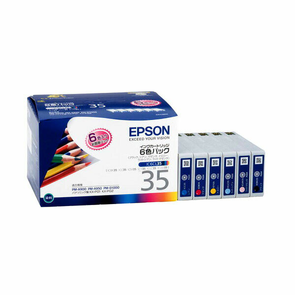 純正インク エプソン IC6CL35 （6色パック） インクカートリッジ 色エンピツ 【EPSON】