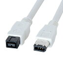 IEEE1394bケーブル(IEEE1394-6pin・ホワイト・2m)