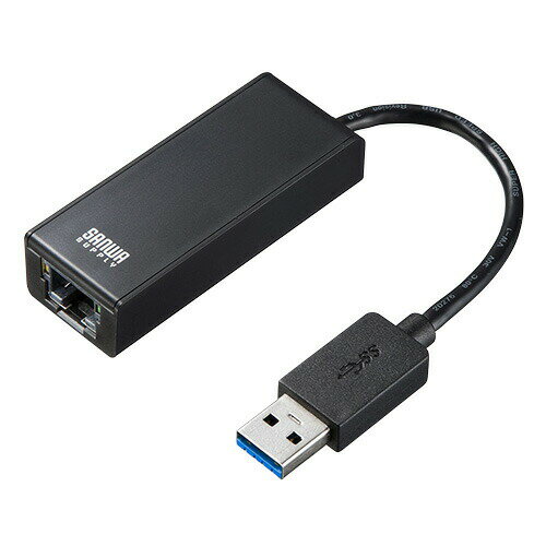 【送料無料】USB-有線LAN変換アダプター（USB3.0・Gigabit対応・ブラック）…...:sanwadirect:10072135