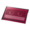 【送料無料】ノートPCクーラー ノートパソコン冷却 14.1型ワイドまで対応 レッド 放熱アルミ ファン位置移動可能 ノートクーラー 熱対策 [TK-CLN16... ランキングお取り寄せ