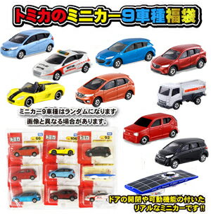 【トミカ】【福袋】 トミカのミニカー9車種　福袋！ 何か届くかお楽しみスペシャルセット 【セット ダイキャスト おもちゃ 車 トラック 作業車 TOMICA 大集合 プレゼント 男の子 景品 パッケージ まとめ買い クリスマス 誕生日 インテリア】/