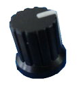 Bタイプ 直径φ12×高さ15+つば15mm 白 2個