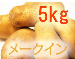 【秋の新じゃが！】【送料無料】【北海道十勝清水産・梶山農場】[メークイン 5kg]（2L〜M混合）