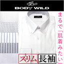 ストレッチ素材のノンアイロンシャツ BODY WILD 長袖 ワイシャツ 形態安定 ボディワイルド 男性 グンゼ 形状記憶 ストレッチ素材 ノーアイロン Yシャツ 仕事 カッターシャツ 通勤 ドレスシャツ 紳士 ビジネス おしゃれ スリム GUNZE 冠婚葬祭 フォーマル 結婚式