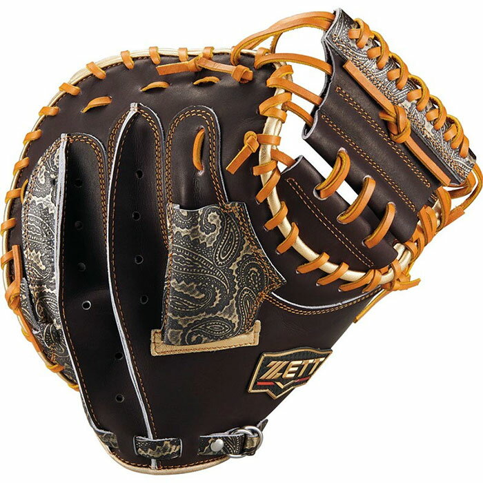 【BLACKFRIDAY期間中P5倍】ゼット 軟式 プロステイタス キャッチャーミット <strong>小林誠司</strong>選手モデル BRCB32522K 野球 ソフトボール グラブ ペイズリー柄