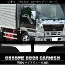 送料無料 いすゞ 07エルフ メッキ ドア ガーニッシュ トラックパーツ トラック部品 ISUZU elf メッキドアパネル トラック用品 ドアガーニッシュ カスタム パーツ