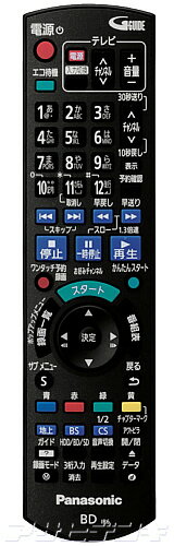 【即納】Panasonic(パナソニック)DIGA(ディーガ)DMR-BRT220用純正リモコン N2QAYB000697