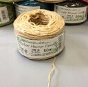 麻ひも カラー 生成(ナチュラル)50m巻 1巻【カラー麻ひも ヘンプコード ラッピング 麻紐】