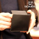 【レターパックプラス送料無料】ソメスサドル コードバン二つ折り財布　ハノーバー　ブラック