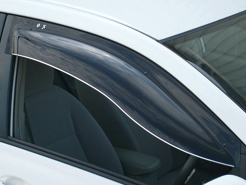 オックスバイザー（OXバイザー） サイドバイザー （ドアバイザー）ブラッキーテンカローラアクシオ NZE141・NZE144・ZRE142・ZRE144 フロント用 BL-70【受注生産品約2週間】