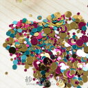 レジン封入素材 丸ホログラム 金色 ピンク 青 レジン用 パ...