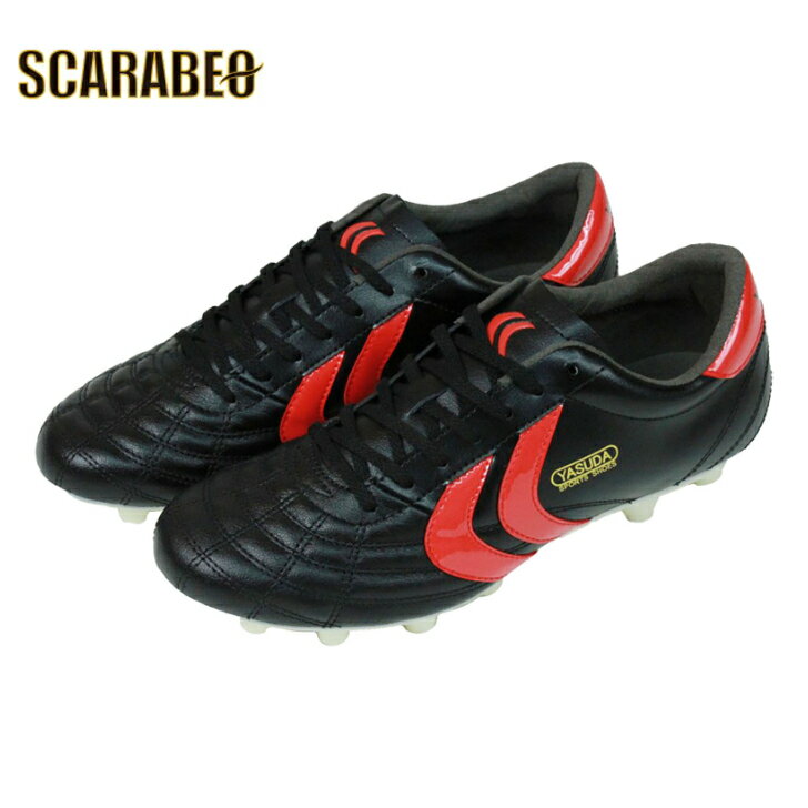 ヤスダ Ligaresta Pro-ex2 リガレスタプロエックス 大人用 サッカースパイク YASUDA <strong>S24001-0002</strong>(BLK/RED)