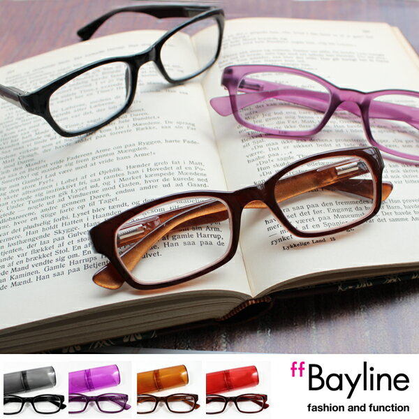 Bayline/ベイライン リーディンググラス(老眼鏡) ウェリントン型カラフルフレーム／…...:scefi:10004806