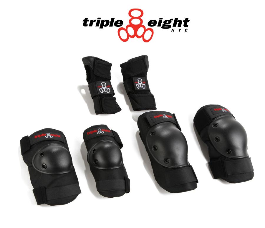 TRIPLE EIGHT 3-PACK BOX ひじ、ひざ、手首の3点セット プロテクター スケート...:scene-sb:10000465