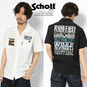 Schott/ショット 公式通販 | T/C WORK SHIRT RIDE MESSAGE/ワークシャツ ライド メッセージ 半袖シャツ【送料無料】