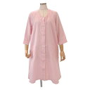 内野 uchino マシュマロガーゼ前あきワンピース M RW92689M P(ピンク) リラックスタイムに!