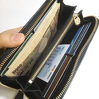 予約★送料無料【レスペランス】(L'Esperance)【編み込みラウンドファスナー長財布】イタリア製牛革使用☆アナタのお金に対する意識を改革!!02P24Feb14