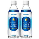 【送料無料】サッポロ おいしい炭酸水 500ml x 24本...