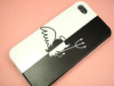 【近日発売】softbank iPhone4ケース(保護カバー)ならデザイン豊富なけーたい自慢2!iPhone4用 TPU特殊印刷カバー(携帯ケース)【027 ハーフデビット 】<白ベース>デコ電☆カスタムジャケット(softbank アイフォン4を傷・汚れから守るお洒落な保護カバー)