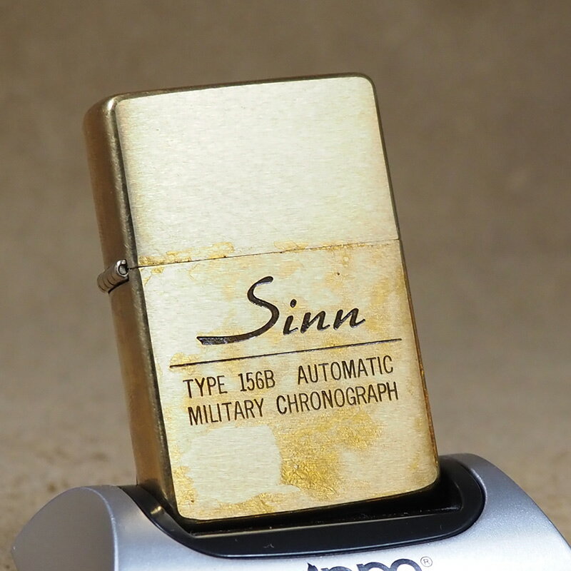 Zippo：1989年製未使用品　Sinn（ジン）TYPE156B AUTOMATIC MILUTARY CHRONOGRAPH　ジッポー<strong>ライター</strong> 【現品のみ】【watch】【腕時計】【ドイツ】【ミリタリー】【MONO Shop】【サンプル】