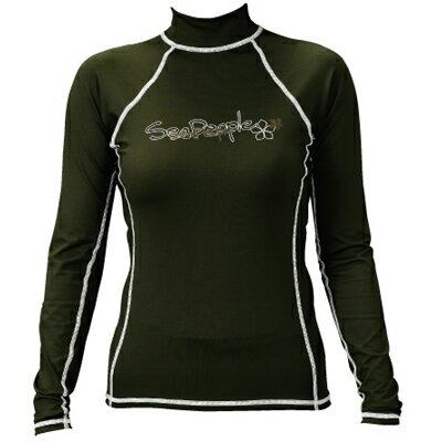 【SEAPEOPLE】レディス UV長袖ラッシュガード（グリーン）