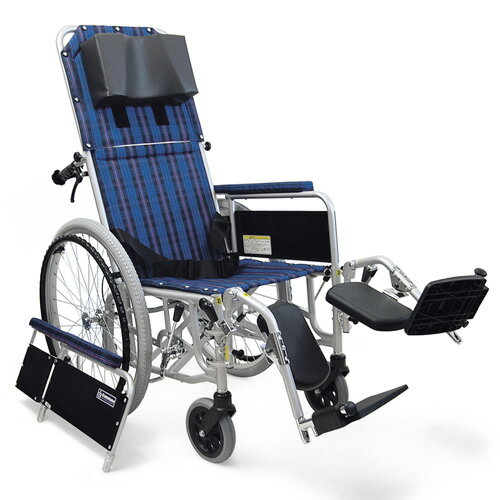 【ご予約・8月上旬】カワムラサイクル リクライニング式自走用車椅子（車いす）RR52-NB 【送料無料】【smtb-f】 [代引き不可]リクライニング式自走用車椅子（車いす）