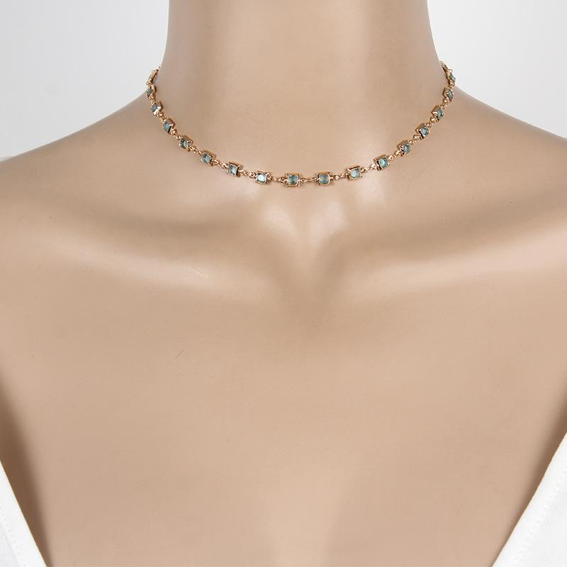 ネックレス レディース アメリカ よって ジュエリー ヒップ ホップ ストリート アクセ 女性 金属製 手 象嵌