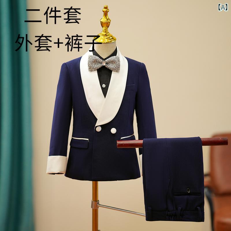 ドレス 子供 スーツ 英国 フラワーガール ボーイ ホスト キャットウォーク 小さい スーツ ピアノ 演奏 衣装