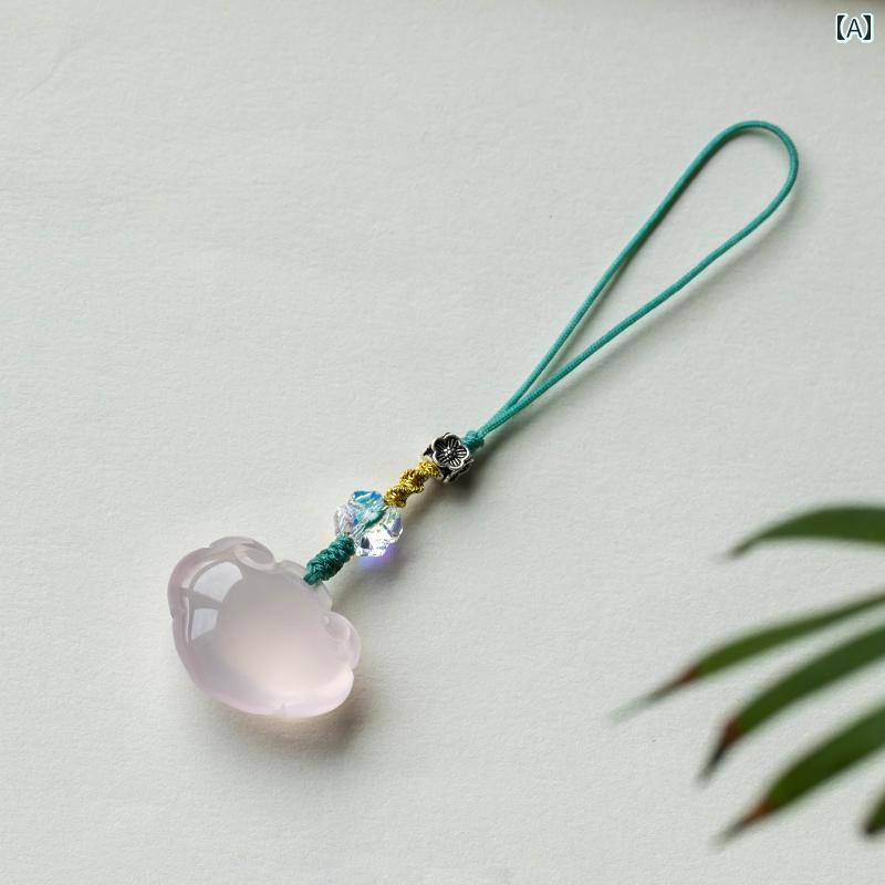 スマホ ストラップ ピンク かわいい シンプル ペンダント レトロ メンズ レディース ストラップ オールシーズン