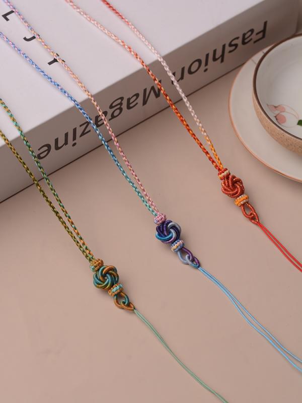 ペンダントストラップ ネックストラップ お守り ネックレス ペンダントし 紐 アクセサリー ファッション エスニック 民族 ユニセックス