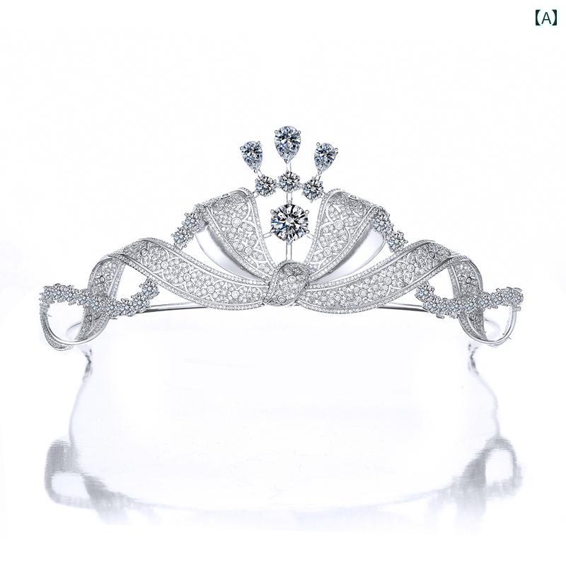 レトロ プリンセス レディース 韓国 エレガント おしゃれ フェミニン 大人かわいい クラウン ティアラ 花嫁 ガーリー 結婚式 誕生日 大人式 ウェディング