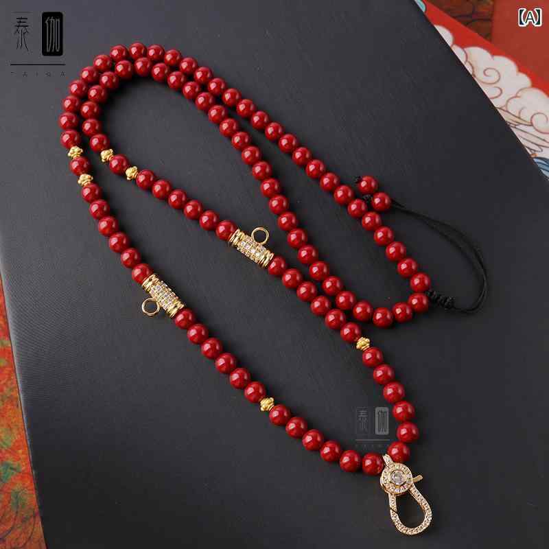 ペンダントストラップ ネックストラップ お守り ネックレス ペンダントし ビーズ 数珠 アクセサリー ファッション エスニック 民族 ユニセックス